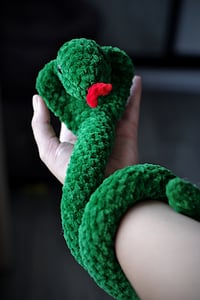 Image 3 of Crochet Green Cobra