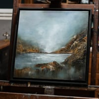 Image 5 of ORIGINAL - Oil painting Blue-grey landscape