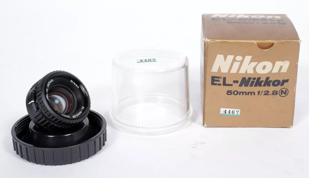 Image of Nikon EL-Nikkor 50mm F2.8 enlarger lens NEW STYLE with case and box #4467