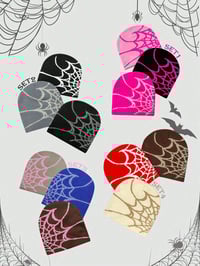 (3 pcs) Spider Web Beanies