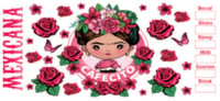 Image 2 of Frida Cafecito Double Sided UVDTF cup wrap 