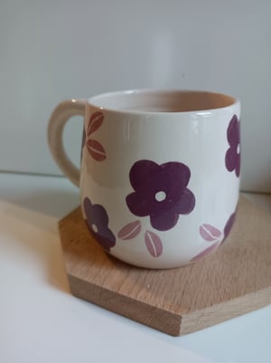 Image of Tasse fleur prune