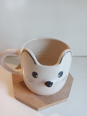 Image of Tasse chat blanc 