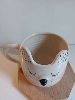 Image of Tasse chat blanc 1