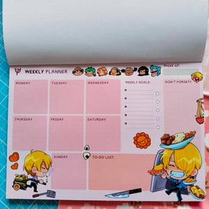 [NEW][LOW STOCK] 🍥 SANJI'S WEEKLY PLANNER 🍥