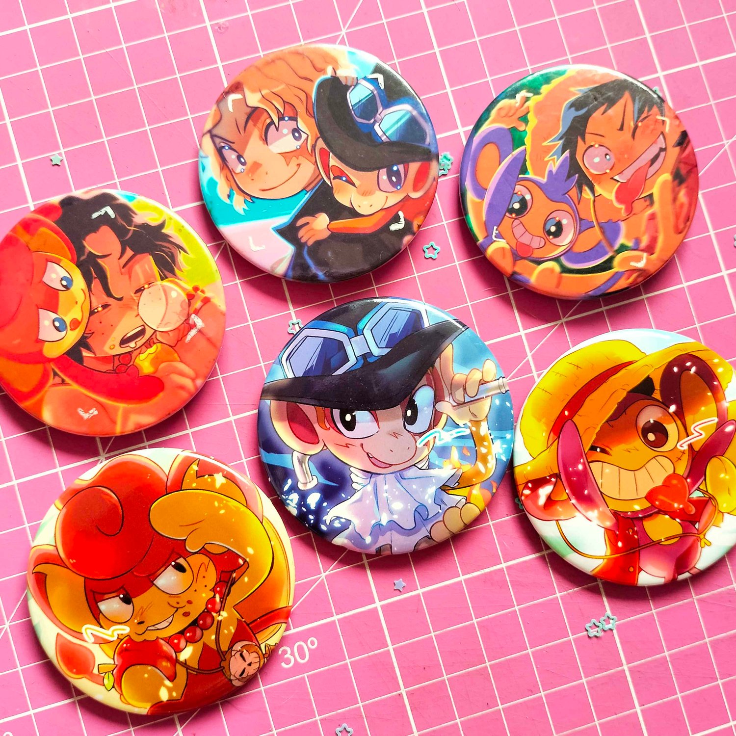 [NEW!] 🐒 ASL + PKMN BUTTON PINS 🐒