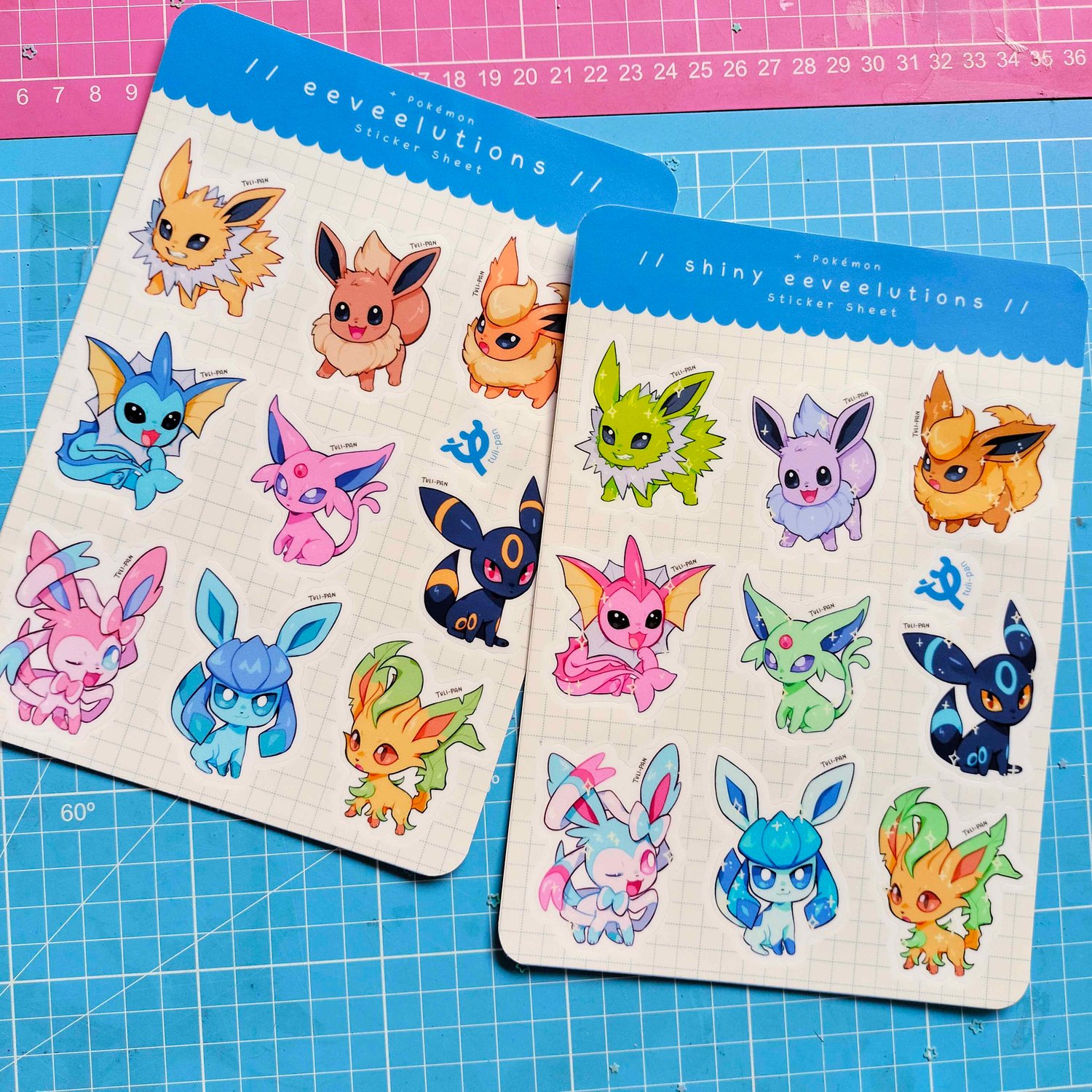 [NEW!] 🌈 EEVEELUTIONS STICKER SHEET🌈