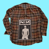 Nine Inch Nails band flannel 2x