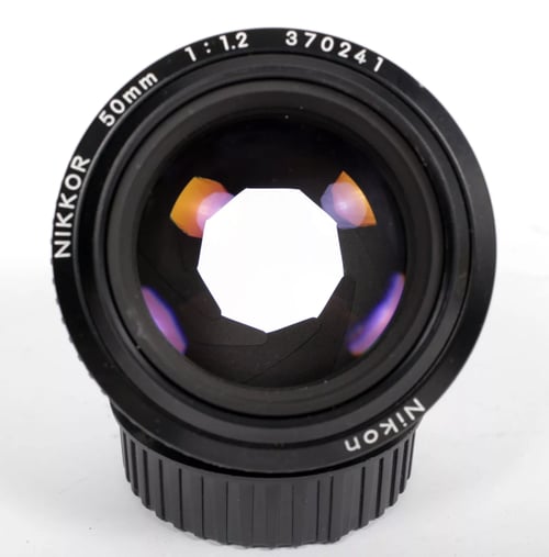 Image of Nikon NIKKOR 50mm F1.2 lens AI-S for all F mount cameras #4365