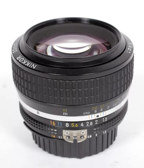 Image of Nikon NIKKOR 50mm F1.2 lens AI-S for all F mount cameras #4365