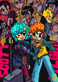 Image 2 of SCOTT PILGRIM PRINT/STICKER SET