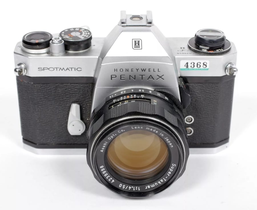 Image of Pentax Spotmatic SPII 35mm SLR Film Camera with SMC 50mm F1.4 #4368