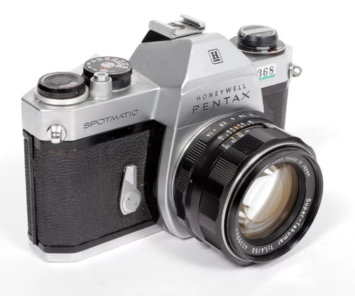 Image of Pentax Spotmatic SPII 35mm SLR Film Camera with SMC 50mm F1.4 #4368