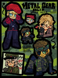 Image 2 of MGS 3 STICKER SET/KEYCHAINS