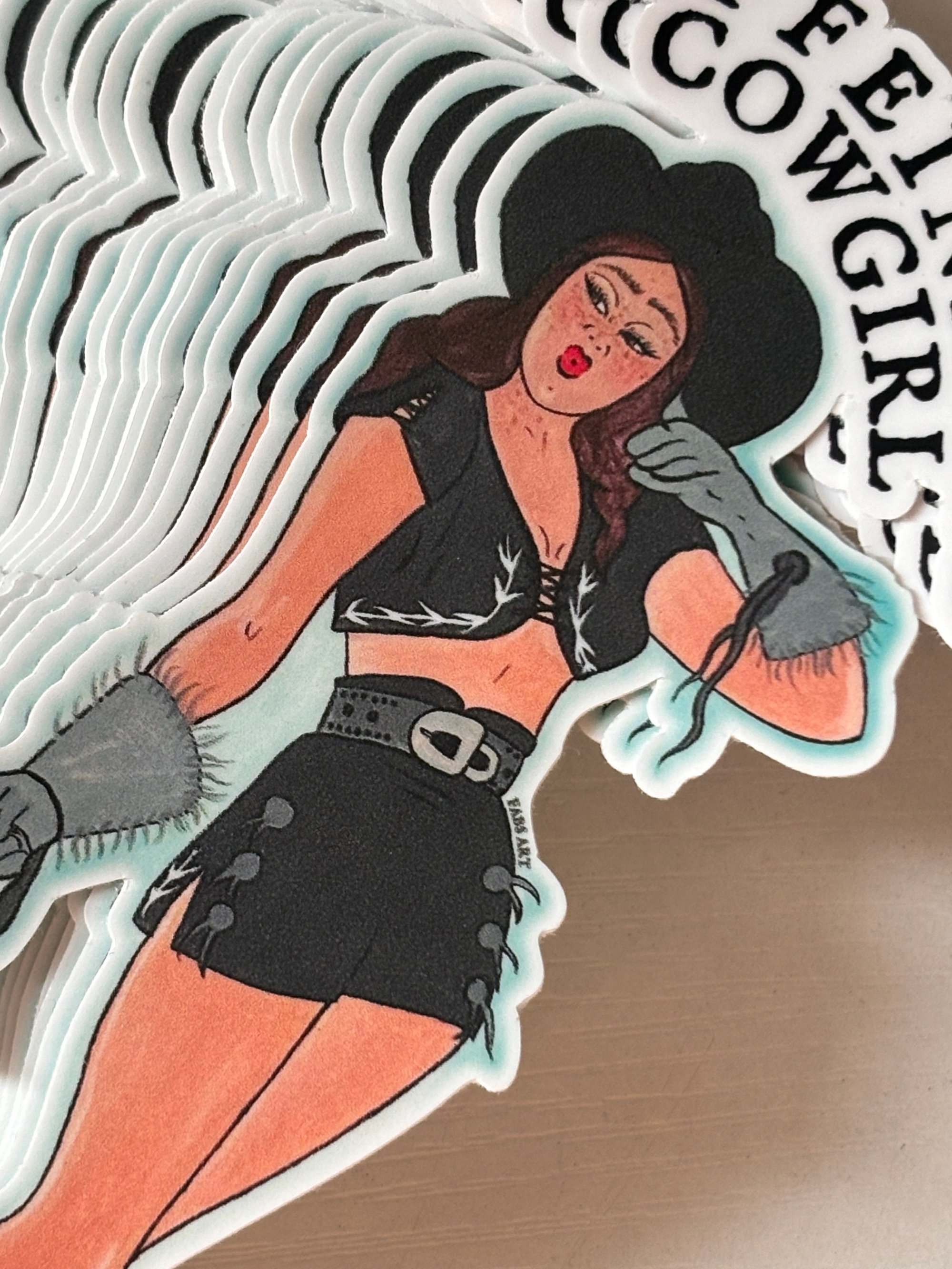 Image of Caffeinated Cowgirl sticker 