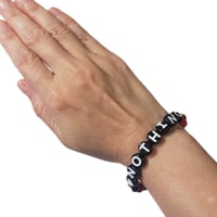 Image 1 of I Love Nothing Skull Bracelet  (Size Small)