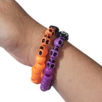 Image 2 of Spooky Skull Bracelet (Size Small)
