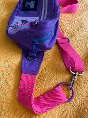 Image of Purple Fanny Pack with Rat and Yarrow