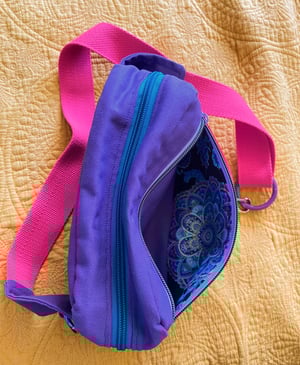 Image of Purple Fanny Pack with Rat and Yarrow