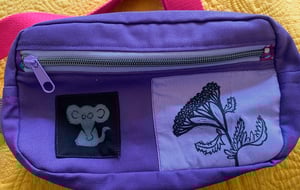 Image of Purple Fanny Pack with Rat and Yarrow