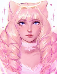 Angelic Kitty Holographic Print- PREORDER