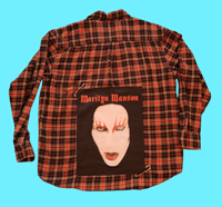 Image 1 of Marilyn Manson band flannel, size XL