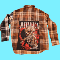 Metallica band flannel size XL