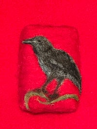 Image 1 of Black Crow with Apple Treat