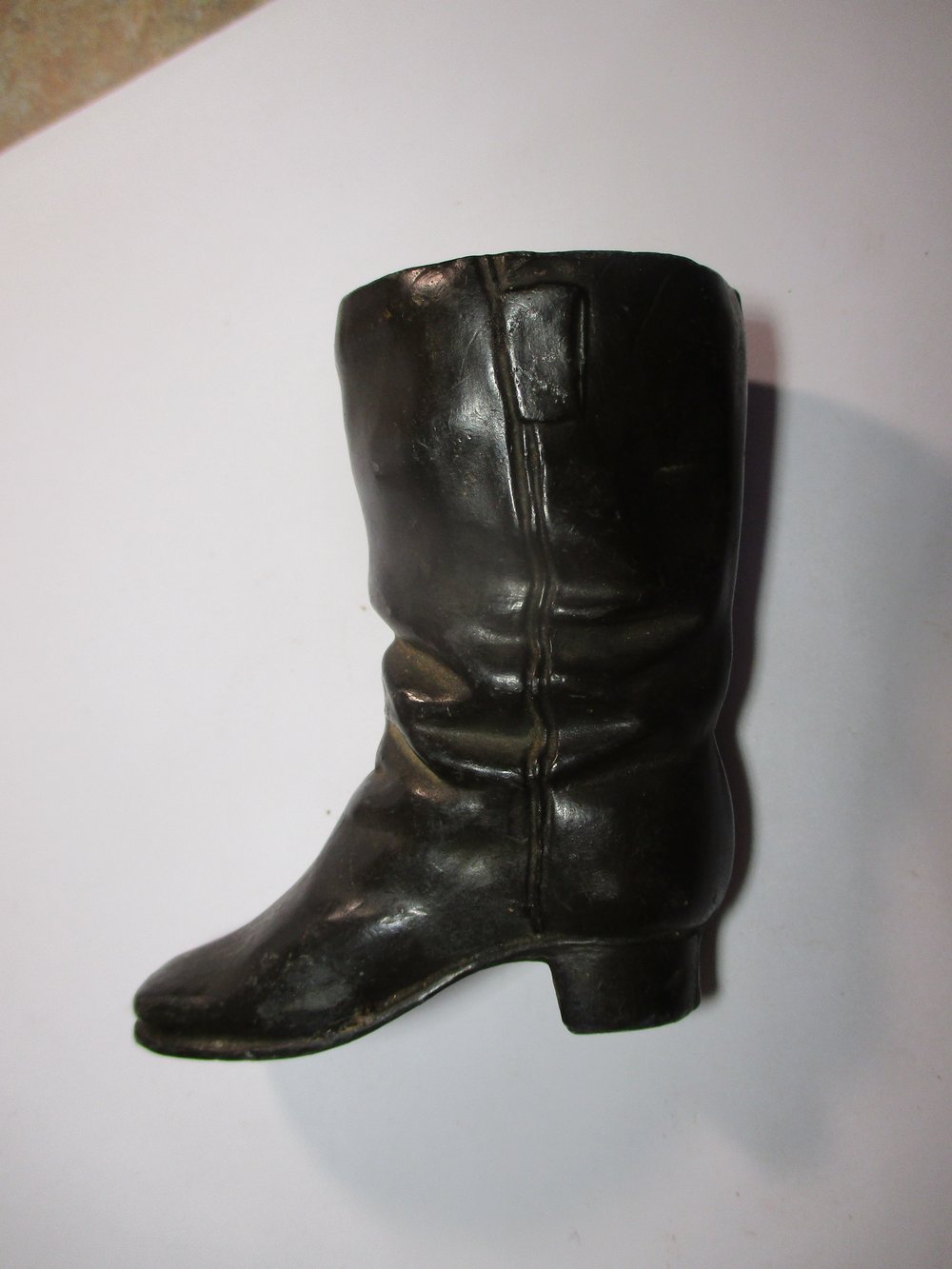 3-Inch Boot, World's Columbian Exposition DecorativeItem,  Possibly a Toothpick Holder