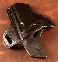 Image 5 of 5" 1911 Blacked out hand textured OWB holster.