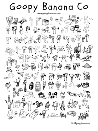 Image 1 of The Goopy Mini Poster 8.5x11