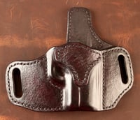 Image 1 of SIg P365 hand textured and tooled Black Cherry OWB holster.