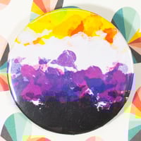 Image 2 of Painted Pride Flag Pinback Buttons