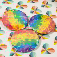 Image 14 of Painted Pride Flag Pinback Buttons