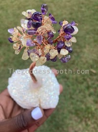 Image 1 of Gemstone Tree on Aura Quartz Base