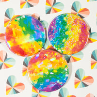Image 11 of Jelly Painted Pride Pinback Buttons