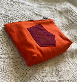 Image of Zip Wallet - Orange with Mystic Eye Patch