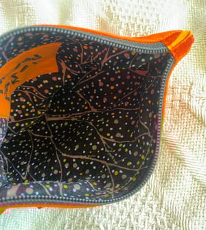 Image of Zip Wallet - Orange with Mystic Eye Patch