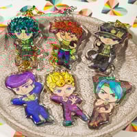 Image 2 of Bizarre Buff Adventure 2.5" Acrylic Keychains