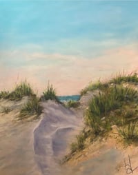 Sand Dunes At Sunset