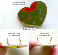 Image 3 of Heart of Steel Enamel Pins