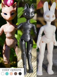 Image 1 of  Miniature Shapeshifter Ball Jointed Doll Base Micro 1/12 Multiple Color Options | Slim Body 17/20