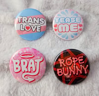 Image 1 of More Pride & K*inky Fun Buttons