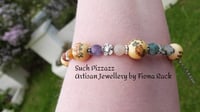 Image 4 of Ceramic & Mix Gemstone Bracelet