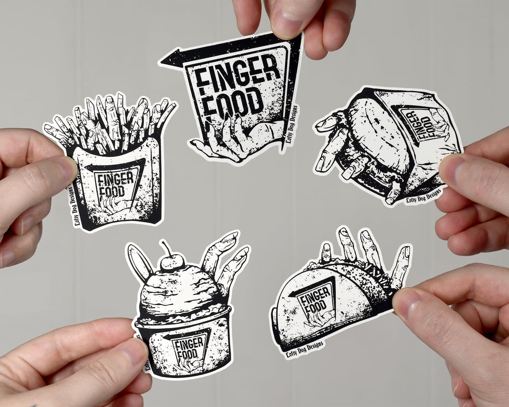 Finger Food Vinyl Sticker Pack