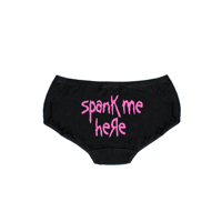 Image 1 of SPANK ME HERE HIPSTER UNDIES