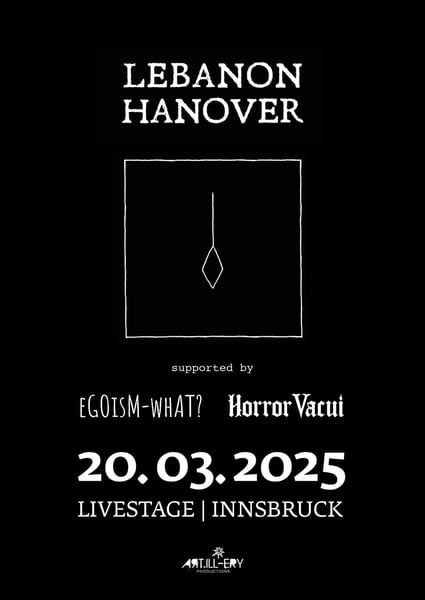 Image of LEBANON HANOVER // HORROR VACUI // EGOISM WHAT? - 20.03.2025