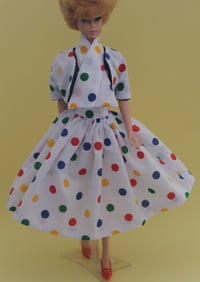 Image 1 of Barbie - Halinas of Chicago Polka Dot Outfit - Reproduction 