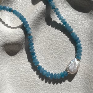 Image of Martine Aquamarine Necklace 