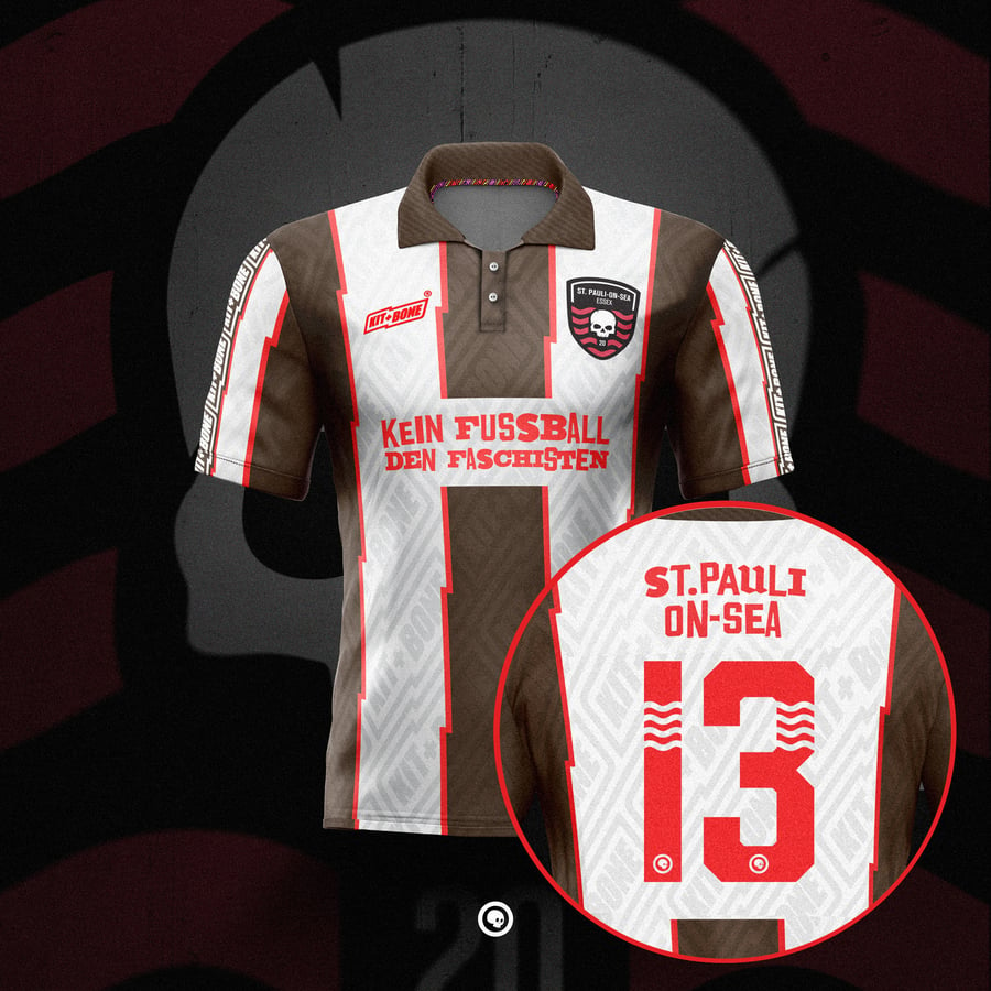 Image of St Pauli On-Sea Home Shirt - Short Sleeves 13